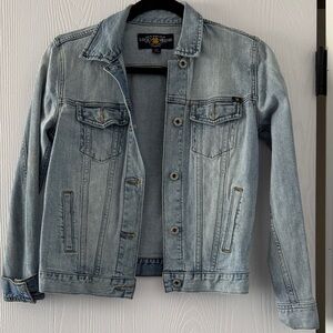 Lucky Brand Faded Light Blue Denim Jacket